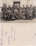 Ansichtskarte  Gruppenbild Vor Haus 1916  - War 1914-18