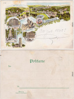 Schwarzenberg Erzgebirge Litho: Schule Bad Ottenstein, Fürstenbrunn, Hotel 1898 - Schwarzenberg (Erzgeb.)