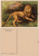 Ansichtskarte  Löwe, Lion, Kunsthalle, Hamburg 1932 - Peintures & Tableaux