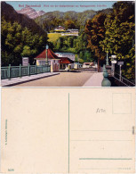Bad Reichenhall Blick Von Der Saalachbrücke Zur Alpengaststätte Schroffen 1914 - Bad Reichenhall