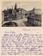 Meerane Bismarckplatz Ansichtskarte 1945 - Meerane