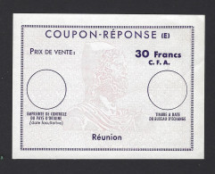 COUPON REPONSE FRANCE REUNION 30 Fr CFA - Other & Unclassified