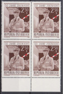 1980 , Mi 1656 ** (1) - 4er Block Postfrisch - 150 Jahre Zollwache - Neufs