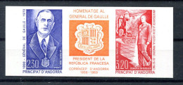 Thème Général De Gaulle - Andorre Yvert  398/399 Neufs Xxx ND - Cote 120  - DG 27 - De Gaulle (Général)