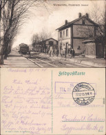 Warmeriville Bahnhof,  Mit Eisenbahn Bourgogne Marne CPA 1915 - Otros Municipios