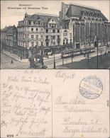 Ansichtskarte  Düsseldorf Alleestraße, Warenhaus Tietz - Straßenbahn 1915 - Duesseldorf