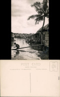 Singapur Malayisches Village Singapore Singapura Foto Postcard  1934 - Non Classés