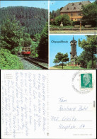 Ansichtskarte Cranzahl-Sehmatal Fichtelbergbahn, Fröbelhaus, Fröbelturm 1972 - Oberweissbach