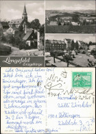 Ansichtskarte Lengefeld (Erzgebirge) Straße Und Kirche, Markt, Stadt 1974  - Lengefeld