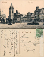 Ansichtskarte Leitmeritz Litoměřice Marktplatz - Stadt-Platz 1913 - Tschechische Republik
