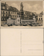 Ansichtskarte Annaberg-Buchholz Platz Barbara-Uttmann-Denkmal 1915  - Annaberg-Buchholz