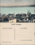 Ansichtskarte Neuenburg Neuchâtel (Neufchâtel) Ort Und Die Alpen 1908 - Andere & Zonder Classificatie