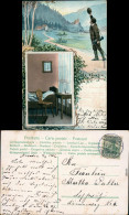 Ansichtskarte  Böhmerwald, Abschied - Mann Winkt Mit Hut, Zimmer 1906 - Heimat