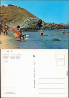 Ansichtskarte Achtopol Strand Mit Badegästen 1980 - Bulgarien