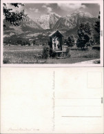 Ansichtskarte Schönau Am Königssee Feldkreuz Mit Bergmassiv 1955 - Sonstige & Ohne Zuordnung