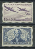 FRANCE - 1942, FOR THE BENEFIT OF WORKS OF THE AIR AND NATIONAL SECURITY STAMPS SET OF 2, UMM (**). - Ongebruikt