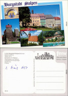 Ansichtskarte Stolpen Burg, Markt, Kirche, Freibad 1997 - Stolpen