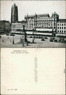 CPA Dünkirchen (Dunkerque) Place Jean Bart Et Le Beffroi 1934 - Autres & Non Classés