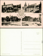 Ansichtskarte Rudolstadt Schloß, Rathaus, Anger, Saale Mit Wehr 1961 - Rudolstadt