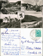 Ansichtskarte Leutenberg Panorama, Markt, Kirche, Schloss, Schwimmbad 1959 - Leutenberg