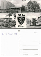 Gera Interhotel Gera, Stadttheater, Terrassencafé   Puschkin-Platz 1979 - Gera