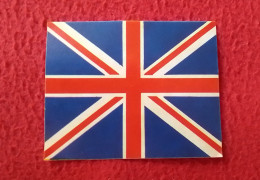 ANTIGUA PEGATINA ADHESIVO STICKER CROMO BANDERA DEL REINO UNIDO FLAG UNITED KINGDOM..UNION JACK...CHROMO CHROME..UK.. - Autres & Non Classés