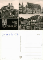 Ansichtskarte Quedlinburg Schloß, Rathaus, Klopstockhaus 1976 - Andere & Zonder Classificatie