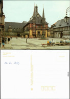 Ansichtskarte Wernigerode Rathaus Mit Marktplatz Und Besuchern 1989 - Sonstige & Ohne Zuordnung