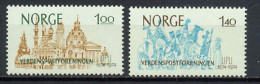 Norway 1974 UPU Centenary Set Of 2 MNH - U.P.U.