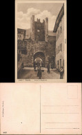 Cartoline Trient Trento Straßenpartie, Mädchen Porta S. Margherita 1916  - Other & Unclassified
