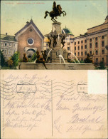 Ansichtskarte Innsbruck Leopoldsbrunnen Mit Hofkirche 1909 - Innsbruck