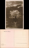 Postcard Misdroy Międzyzdroje Segelboot Im Mondenschein 1922  - Pommern