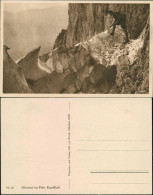 Ansichtskarte  Kletterei Im Fels - Randkluft Bergsteiger Alpen 1925  - Mountaineering, Alpinism