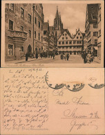 Ansichtskarte Ulm A. D. Donau Rathaus Und Obere Stube 1922 - Ulm