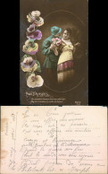 Ansichtskarte  Nos Pensèes, Fracais D'amour Love Liebe Sehnsucht 1915 - Patriotic