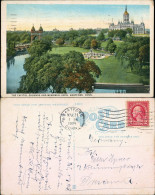 Postcard Hartford The Capitol Grounds And Memorial Arch 1925 - Autres & Non Classés