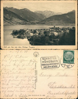 Ansichtskarte Zell Am See Blick Auf Den Ort Mit Bergpanorama 1938 - Other & Unclassified