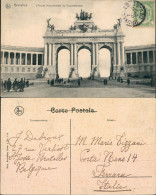 Postkaart Brüssel Bruxelles L'Arcade Monumentale Du Cinquantenaire 1914 - Autres & Non Classés