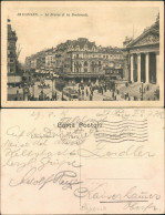 Postkaart Brüssel Bruxelles La Bourse Et Les Boulevards 1916 - Other & Unclassified