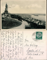 Rüdesheim (Rhein) National-Denkmal / Niederwalddenkmal Mit Rüdesheim 1934 - Ruedesheim A. Rh.