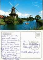 Ansichtskarte Greetsiel-Krummhörn Zwillingsmühlen Am Kanal 1993 - Andere & Zonder Classificatie