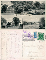 Oppershausen-Wienhausen Gasthof Zur Post, Kaffeegarten, Dorfpartie,  Aller 1949 - Andere & Zonder Classificatie