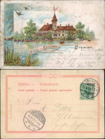 Ansichtskarte Schwachhausen-Bremen Kaffeehaus Am Emmasee 1899 - Bremen