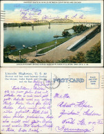 Postcard Jersey City Lincoln Highway Bridge 1937 - Altri & Non Classificati