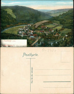 Ansichtskarte Treseburg Panorama-Ansicht - Gemälde 1909 - Autres & Non Classés