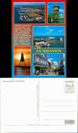 Cuxhaven Luftbild Vom Hafen, Wasserturm, Dämmerung, Fußgängerzone 1994 - Cuxhaven