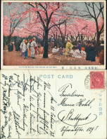 Postcard Japan Blossom Seeing Parties On Asukayania/Trachten Japan 1923 - Sonstige & Ohne Zuordnung