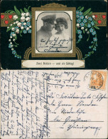 Ansichtskarte  Menschen/Soziales Leben - Liebespaare - Zwei Herzen 1917 - Coppie