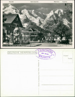 Ansichtskarte Garmisch-Partenkirchen Marktplatz Mit Bergmassiv 1932 - Garmisch-Partenkirchen