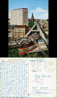 Ansichtskarte Wuppertal Hochhaus, Rathaus, Schwebebahn 1965 - Wuppertal